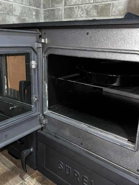 Duval EK-5136 BL (BLACK EDITION) Піч-камін опалювально-варильна EK-5136 BL фото