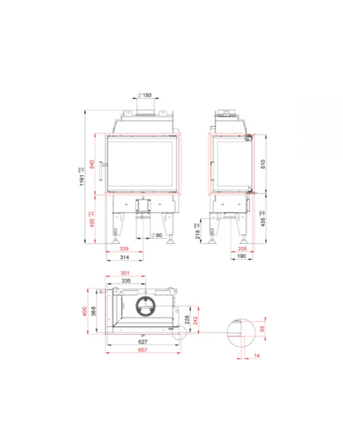 Камінна топка BeF KOMPAKT F. 7 CL PASSIVE 000-0010034 фото