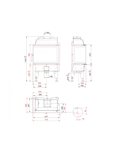 Камінна топка BeF KOMPAKT F. 8 CL PASSIVE 000-0010037 фото