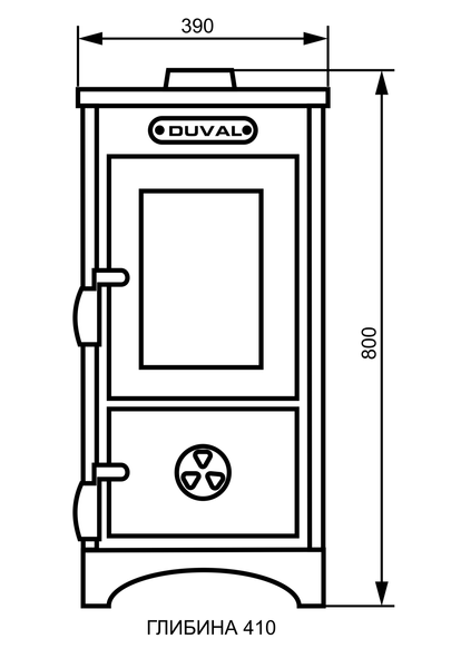 Duval EM-208F Піч-камін &laquo;євро буржуйка&raquo; Duval EM-208F фото