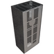 Камін Kratki FLOKI BOX лівий 8 kW &Oslash; 160 в обудові з керамограніту FOKOS GRAFITE FLOKI/S/L/Q/F/G фото 3