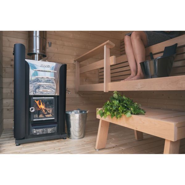 Дровяная печь Harvia 20 PRO RS (с встроенным баком для воды справа) WK200RS-WKPR20RSM фото